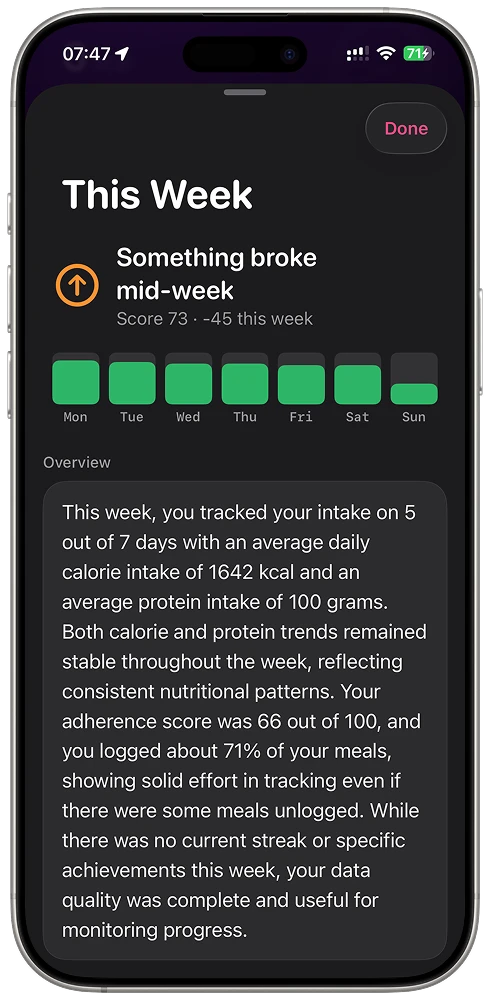 Numi meal detail: stuffed red bell pepper, Meal Highlights tags, per-serving nutrition breakdown